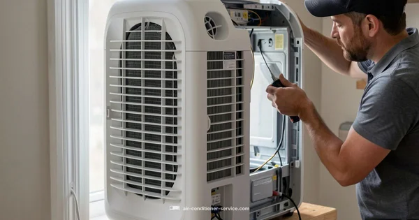 Window Kit Setup - Air Conditioner Service