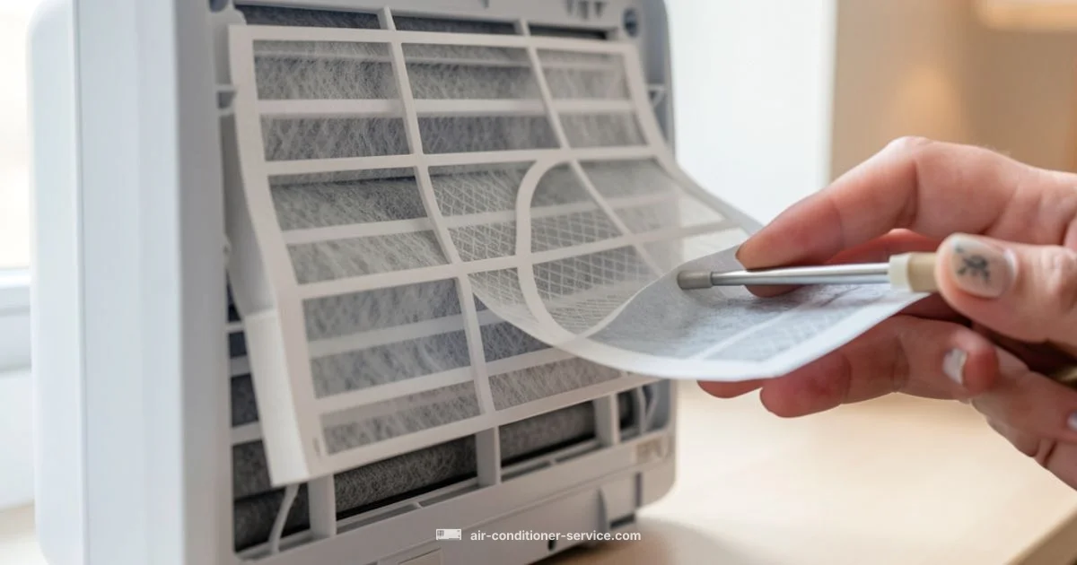 Replace Filter - Air Conditioner Service