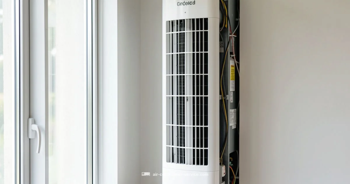 Vertical Window AC Setup - Air Conditioner Service