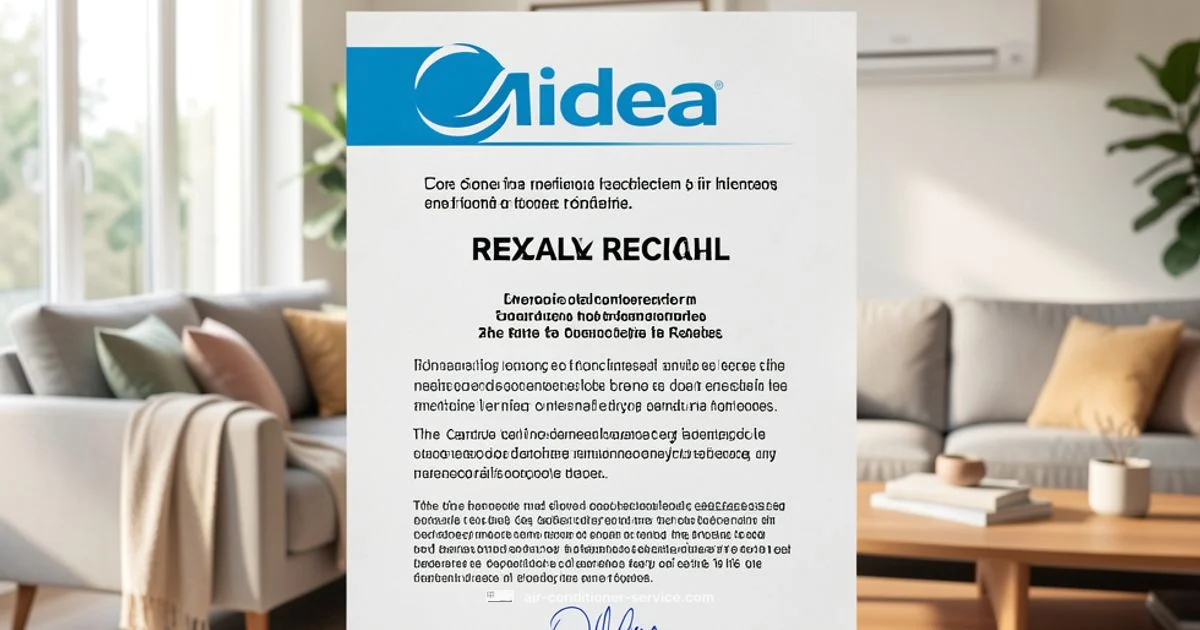Midea Recall Guide - Air Conditioner Service