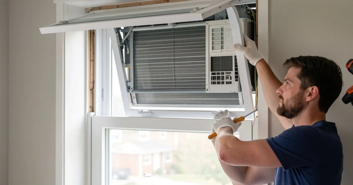 Casement Window AC Install - Air Conditioner Service